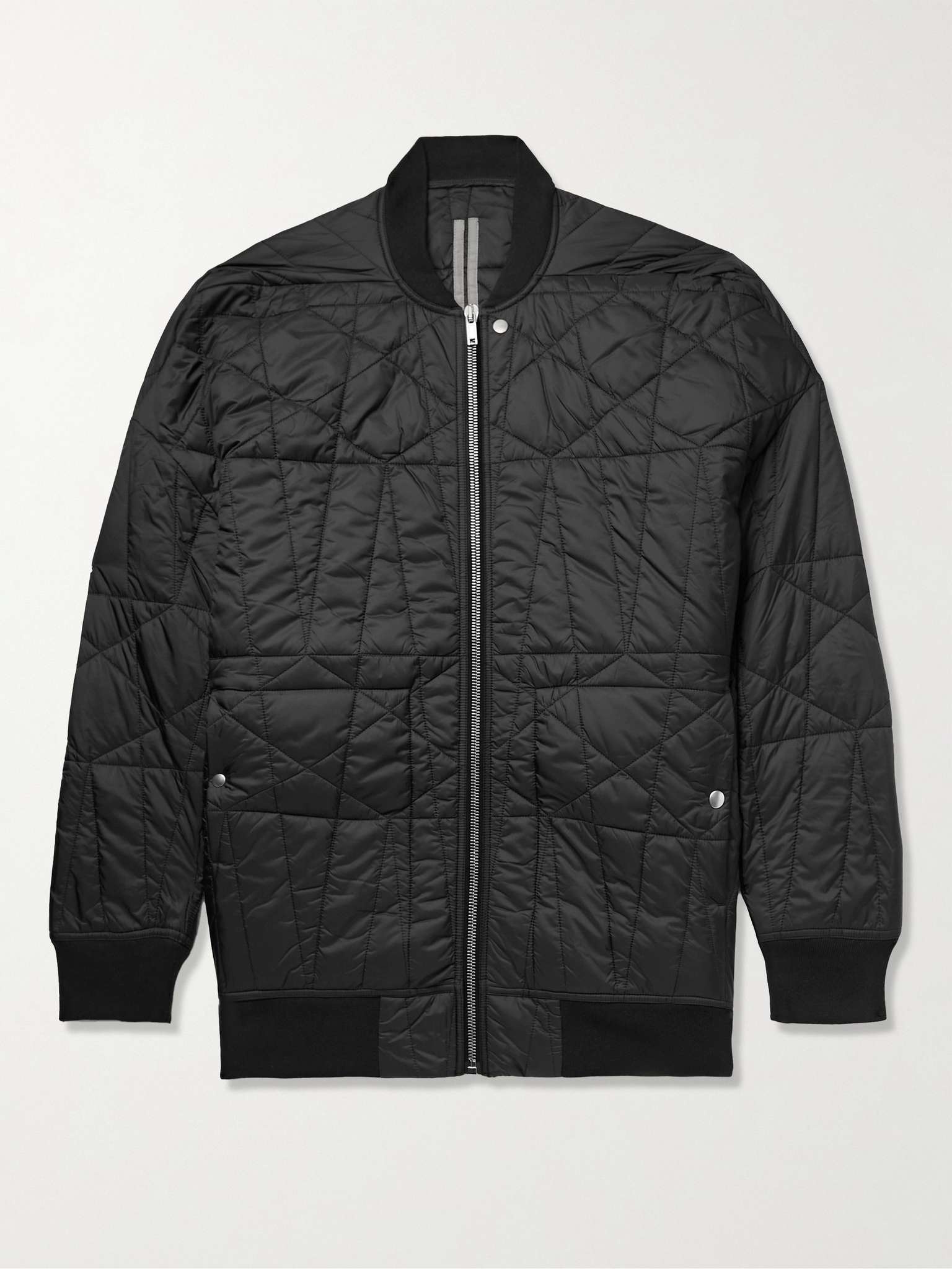 Oversized Padded Quilted Nylon Jacket - 1