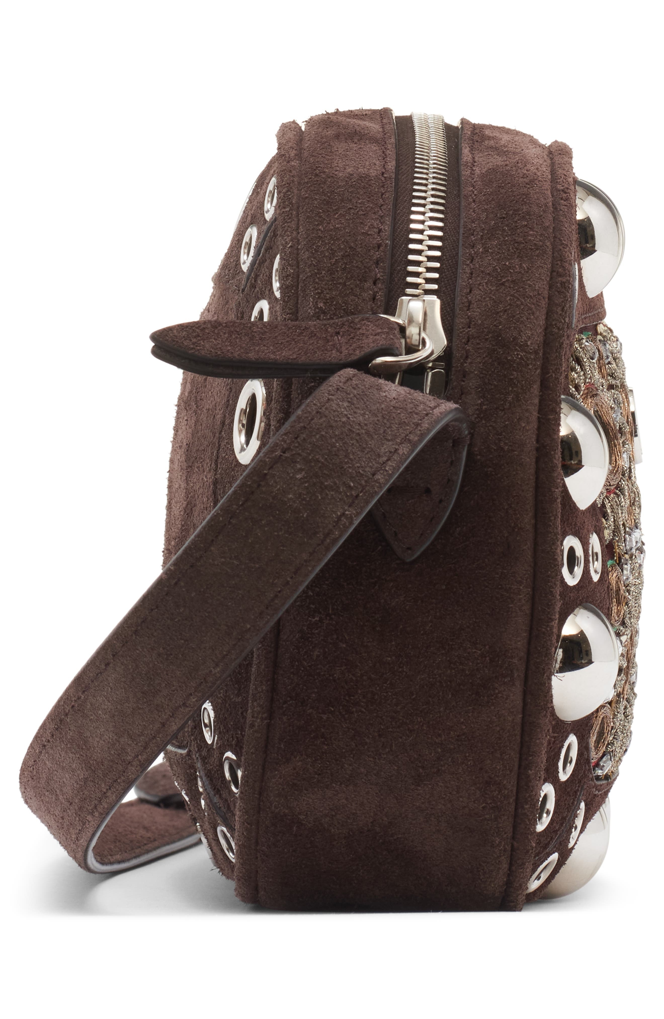 Valentino Garavani Nellcôte Leather Crossbody Bag in Multicolor/Testa Di Moro at Nordstrom - 5