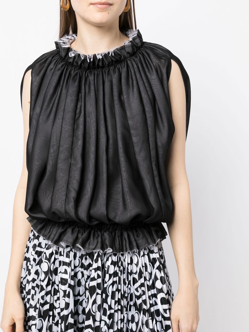sleeveless ruffle top - 5