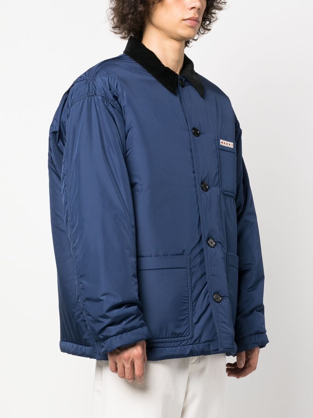 logo-patch lightweight jacket - 3