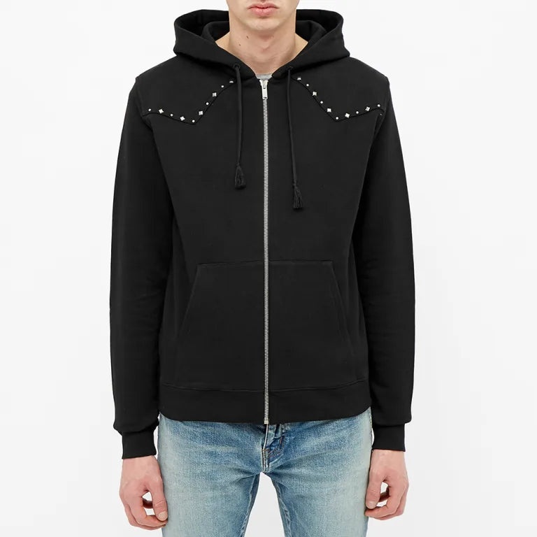 Saint Laurent studded western hoodie jacket S - 16