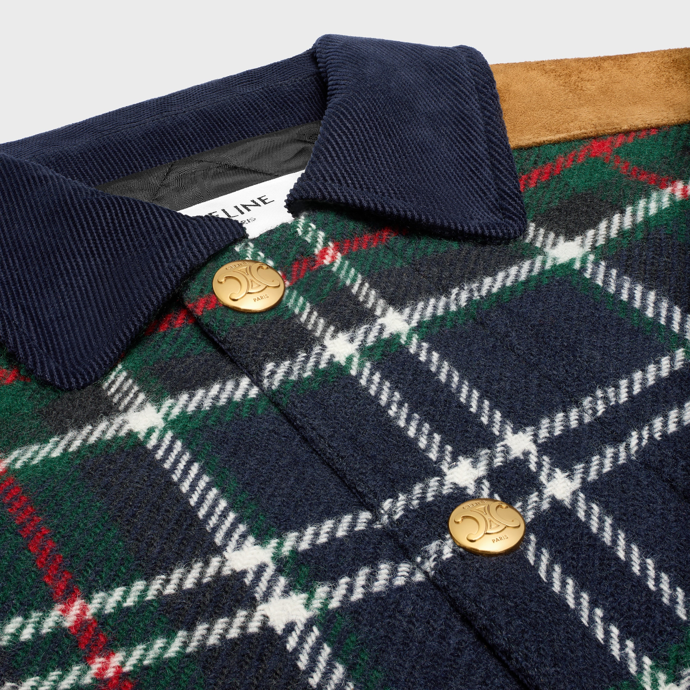 triomphe blouson jacket IN tartan wool - 3