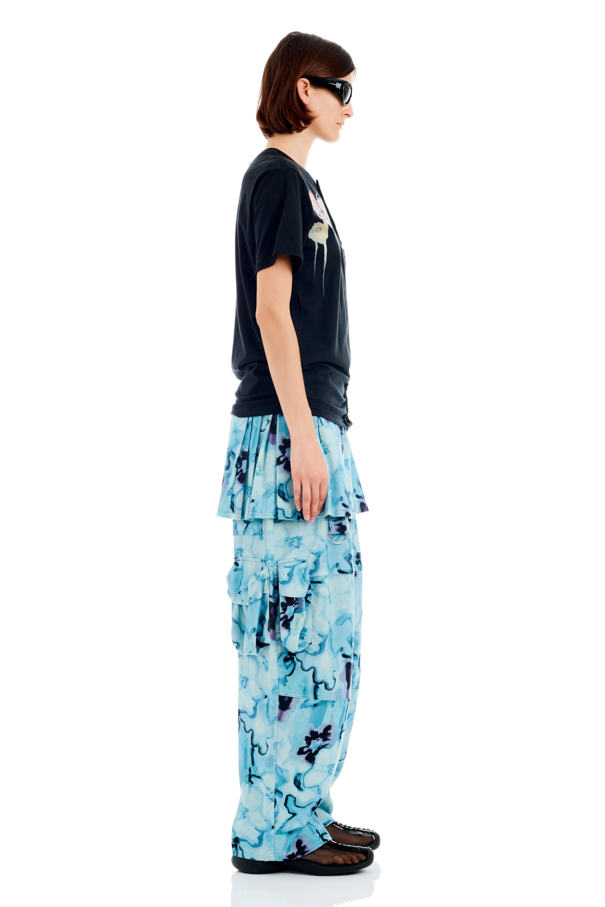 BLACK FLOWER DRIP TOSH TEE - 4