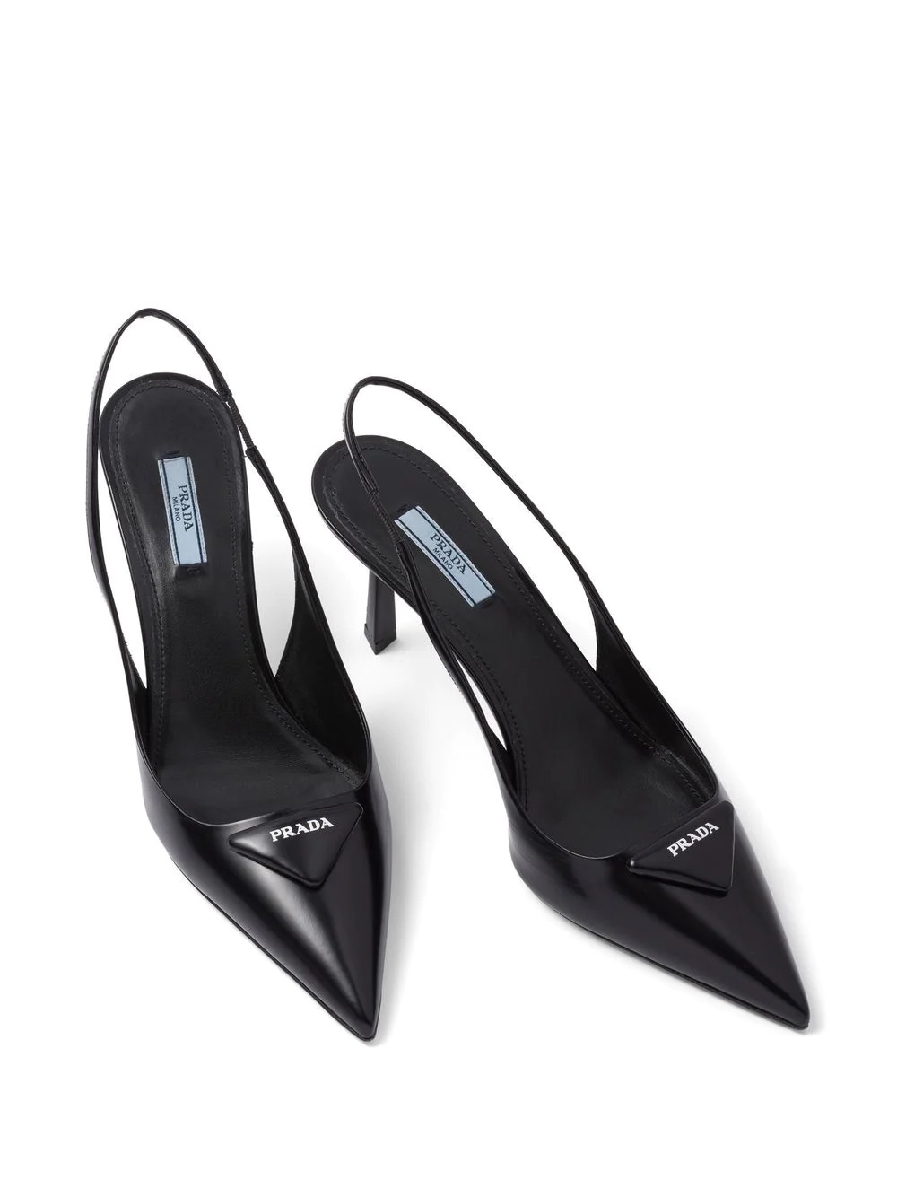 logo-plaque slingback pumps - 4