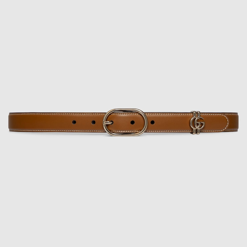 Belt with oval buckle 1
