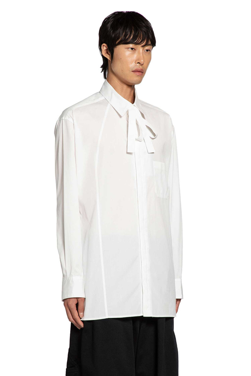 Yohji Yamamoto 100/2 Broad Switching Blouse With Bowtie outlook