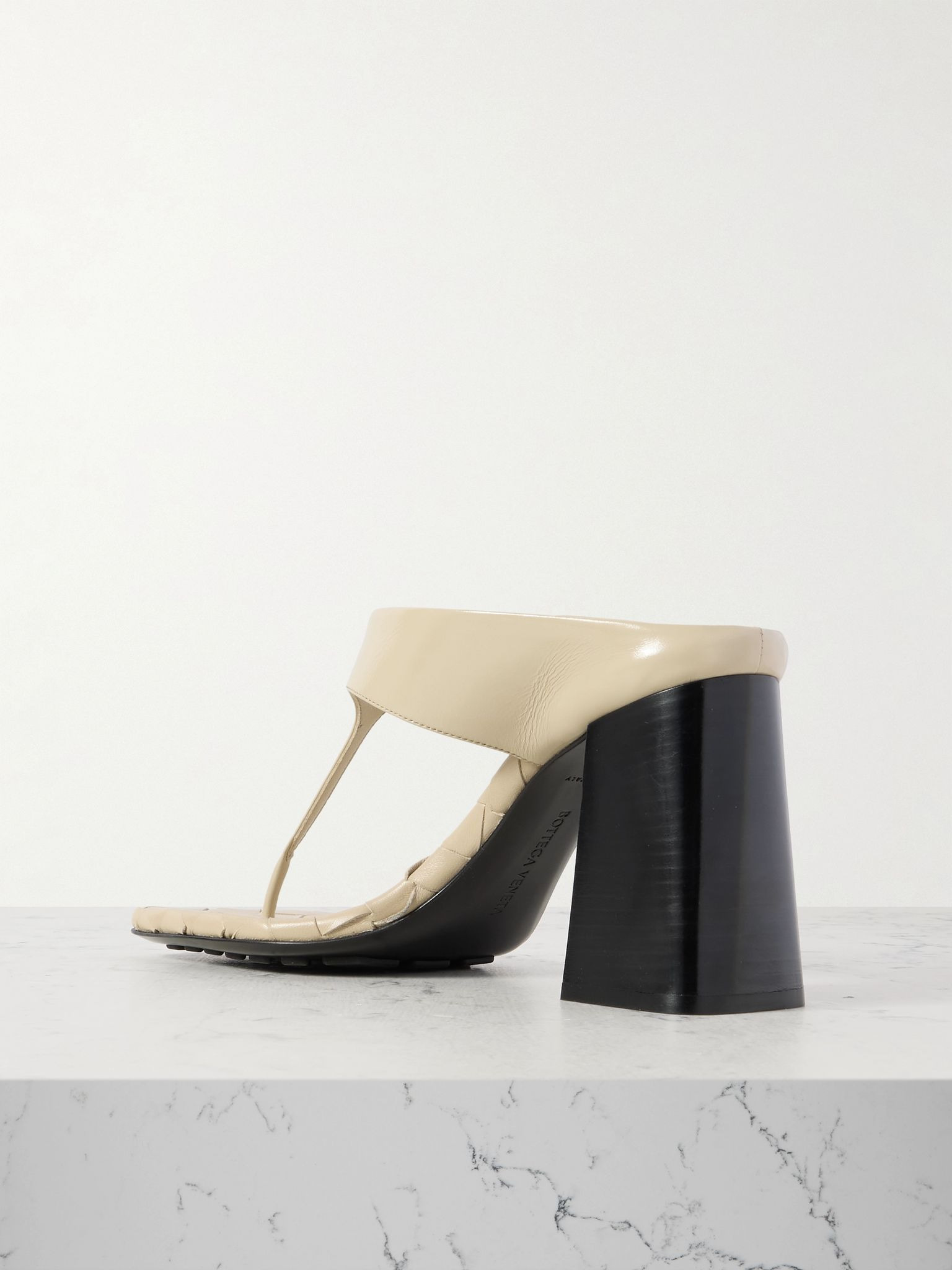 Leather sandals Ivory - 3