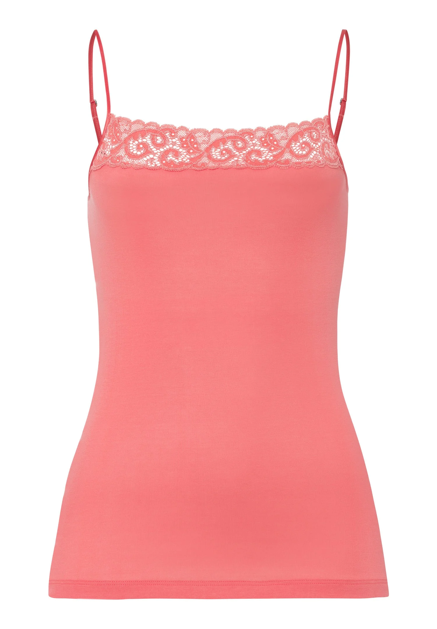 Moments Lace Trim Cotton Camisole - 1