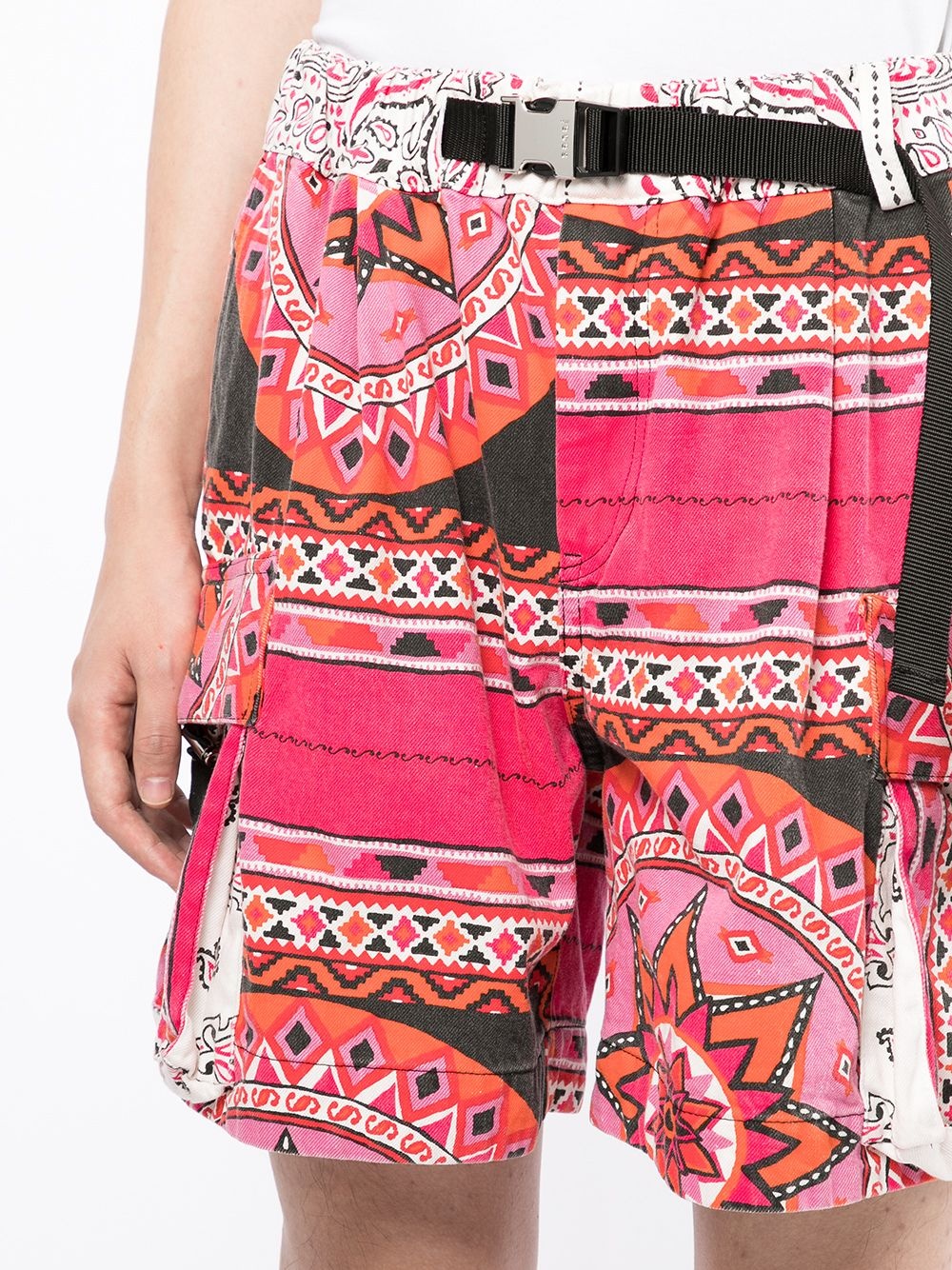 geometric-print bermuda shorts - 5