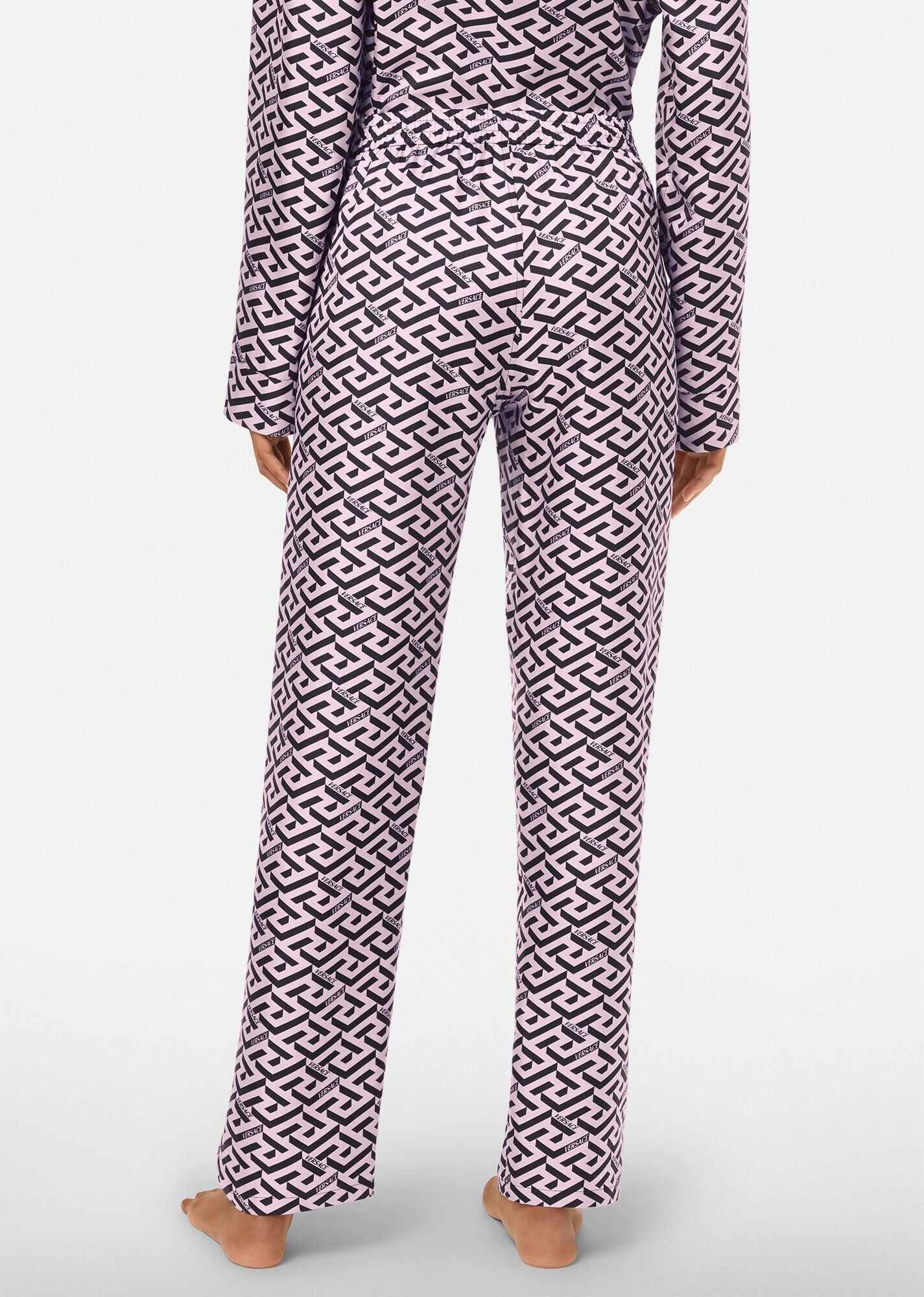 La Greca Silk Pyjama Bottoms - 3