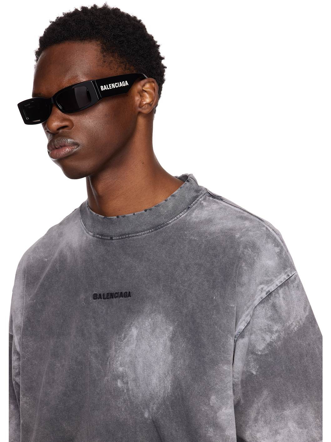 Black Rectangular Sunglasses - 4