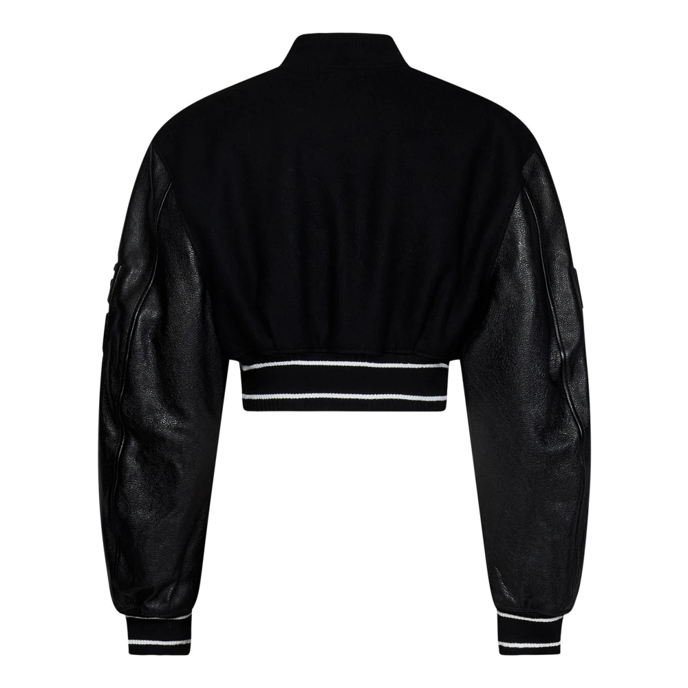 ブルゾン GIVENCHY Women Jackets BW00N0611N 004 Black Givenchy Black Wool Blend Bomber Jacket for Women