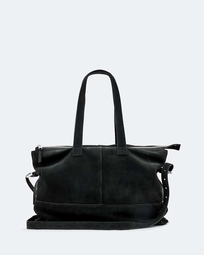 CASSIUS ZIPPED SUEDE TOTE BAG - 1
