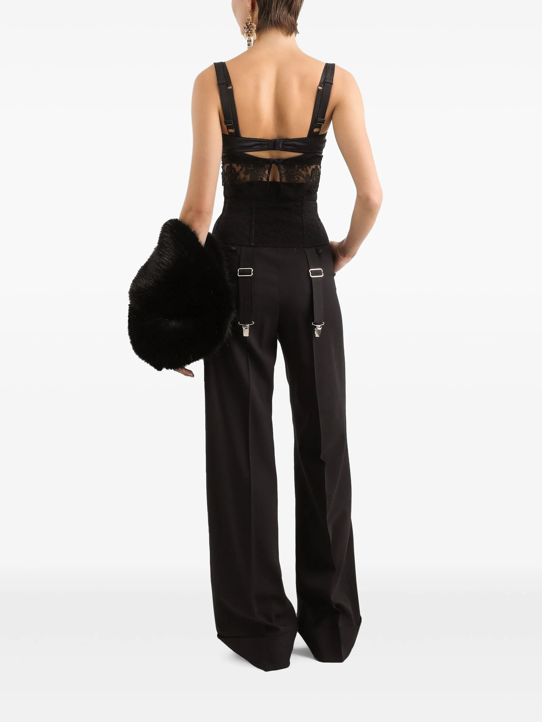 Wide-leg Tailored Trousers - 4