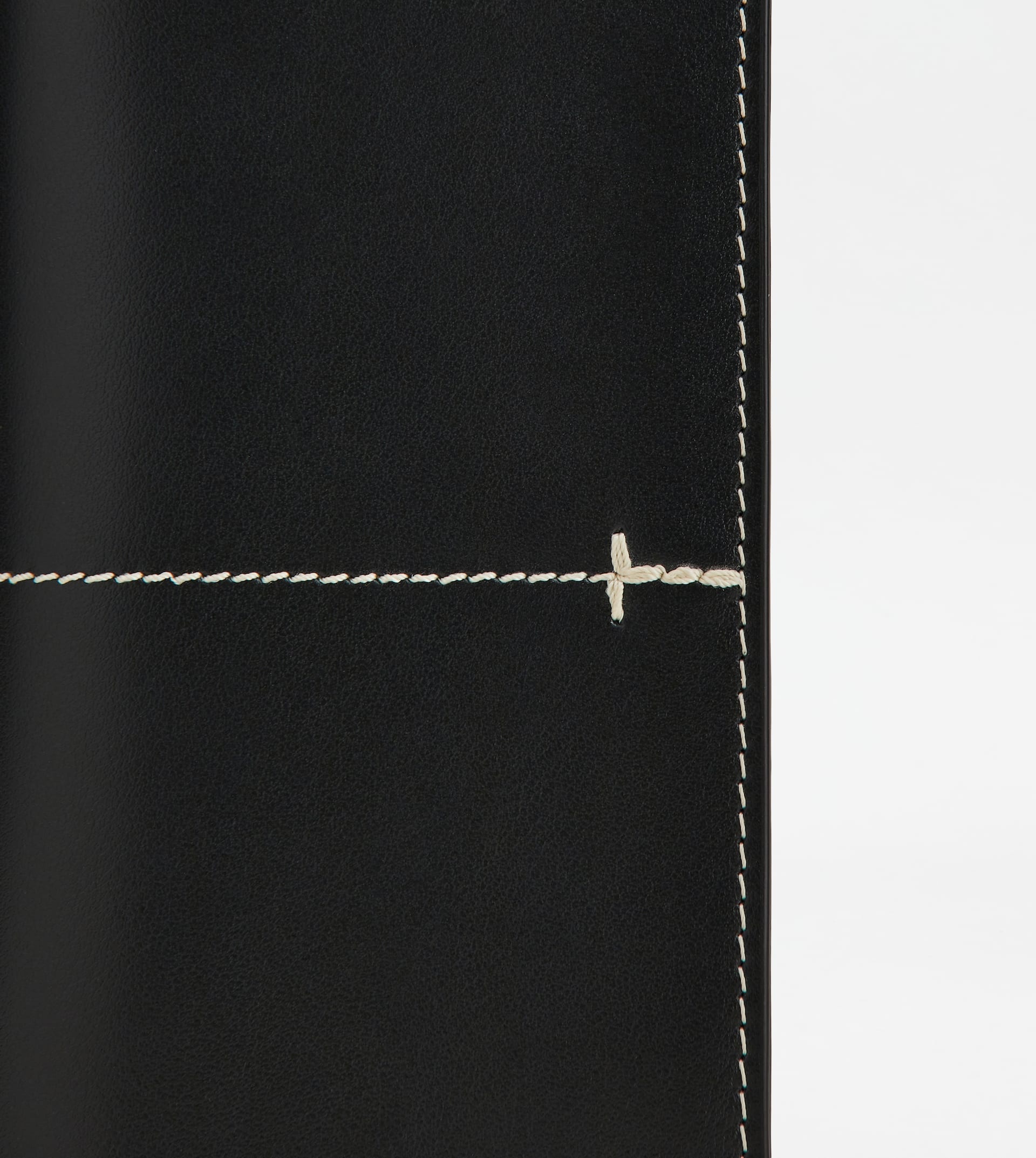 VERTICAL WALLET IN LEATHER - BLACK - 5
