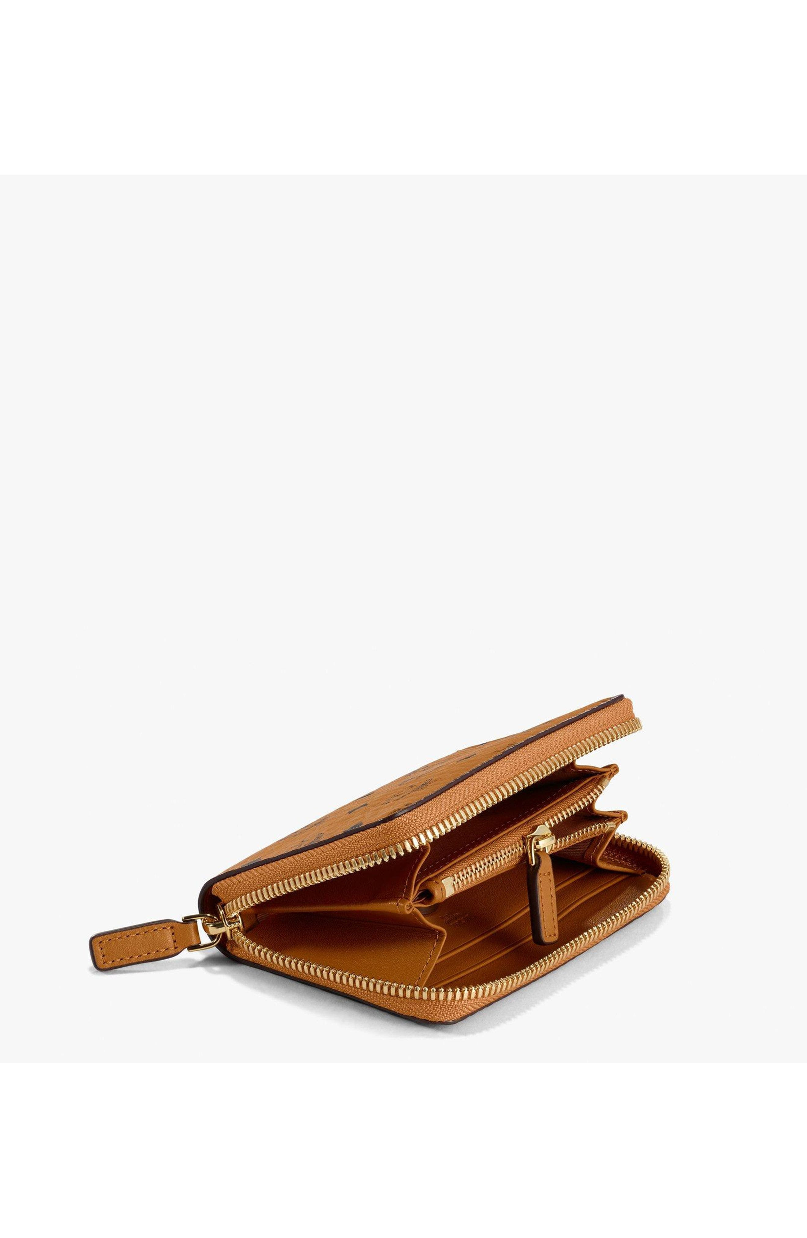 MCM Zip Wallet in Visetos Original in Cognac at Nordstrom - 2