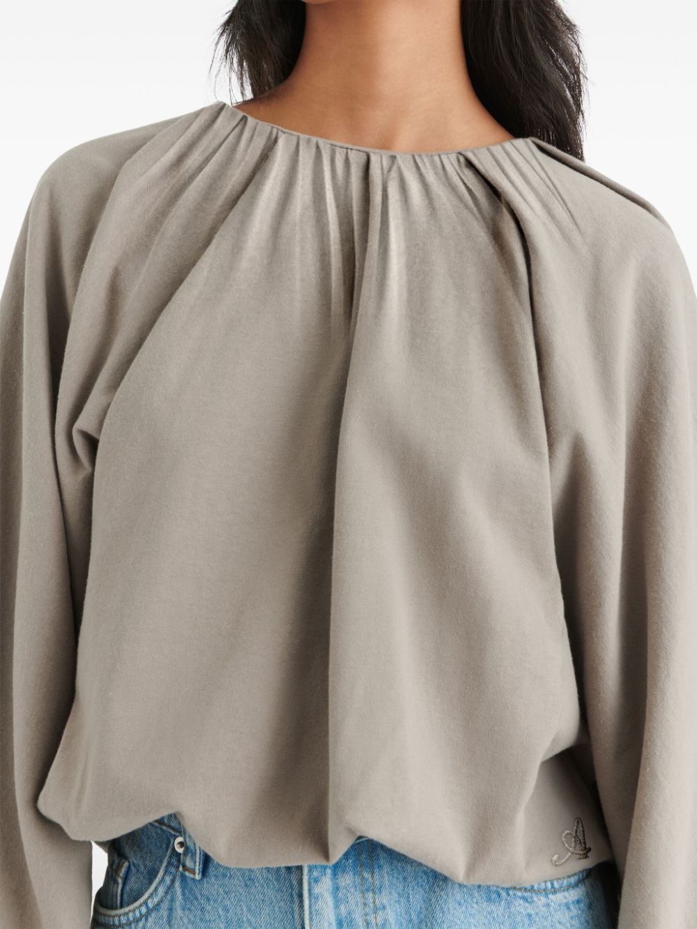 Sade gathered cotton top - 5
