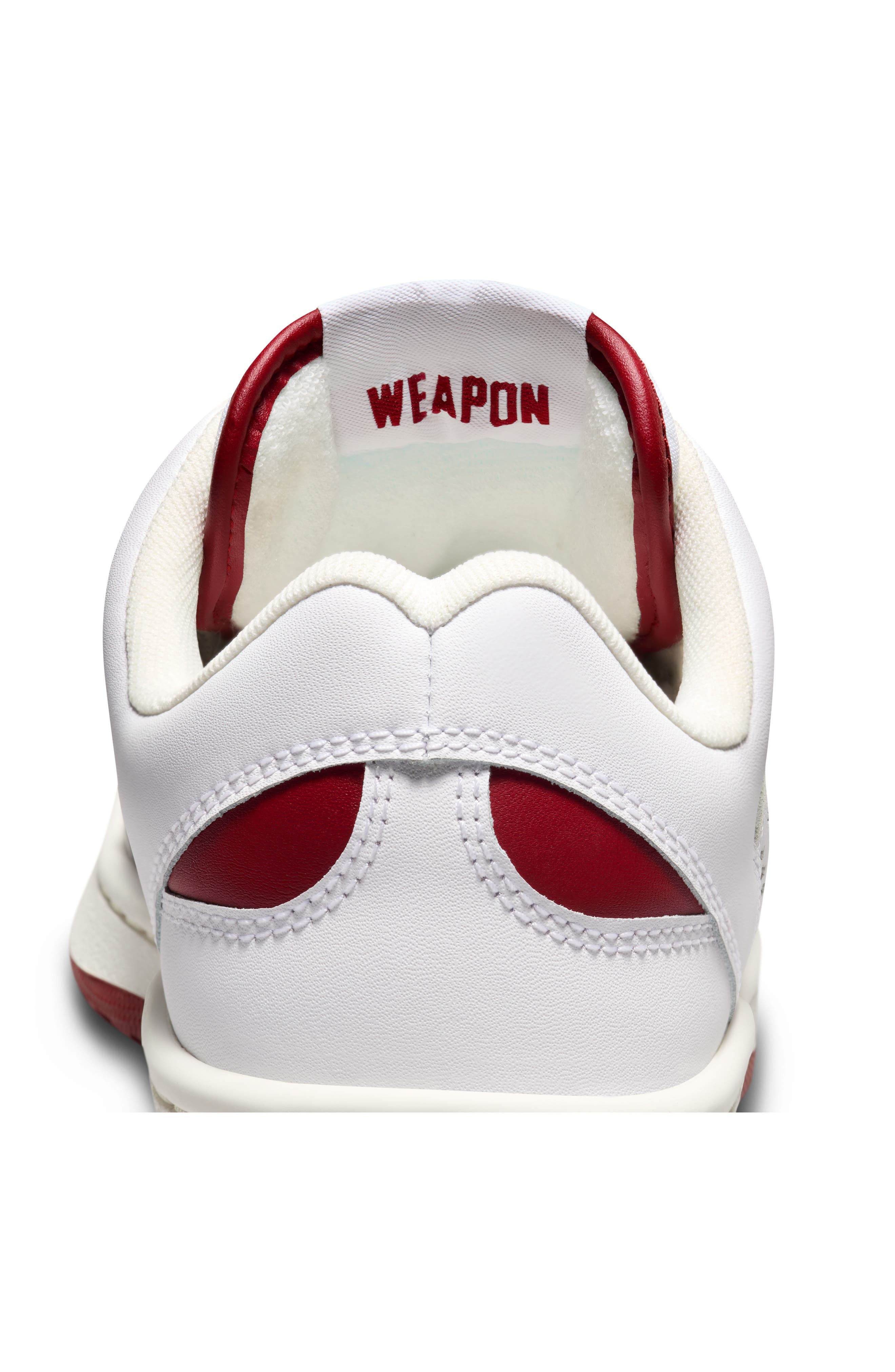 Converse Weapon Oxford Sneaker in White/White/Park Red at Nordstrom - 5