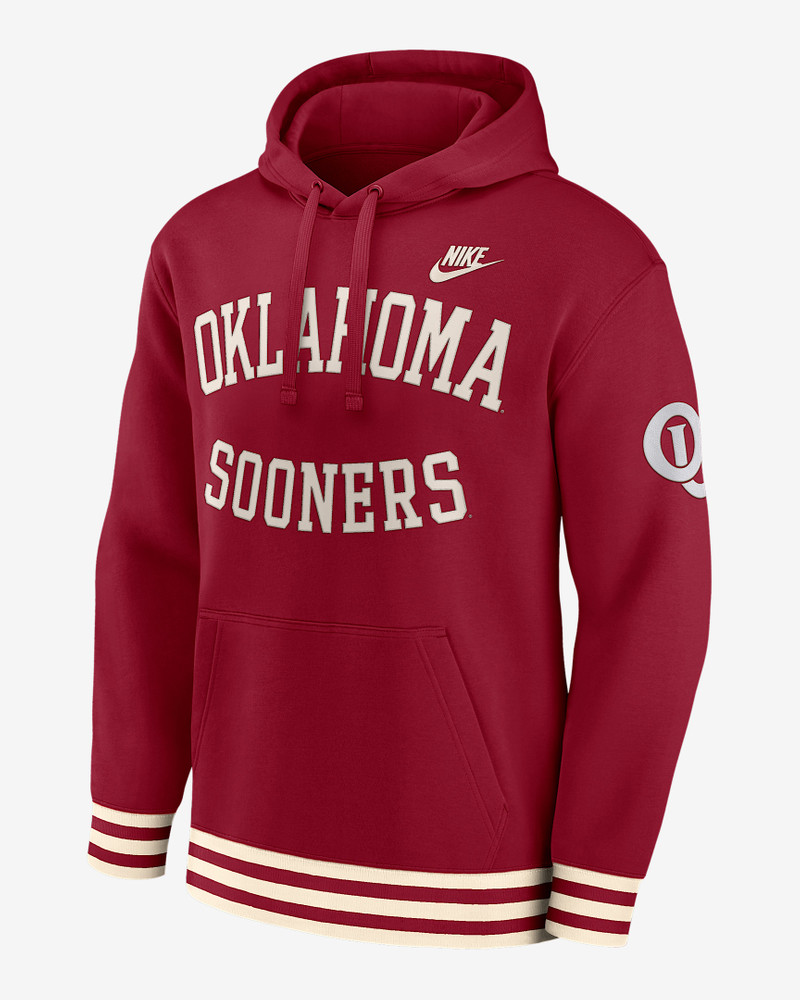 Oklahoma Sooners Legacy Retro Men’s Nike College Pullover Hoodie 1