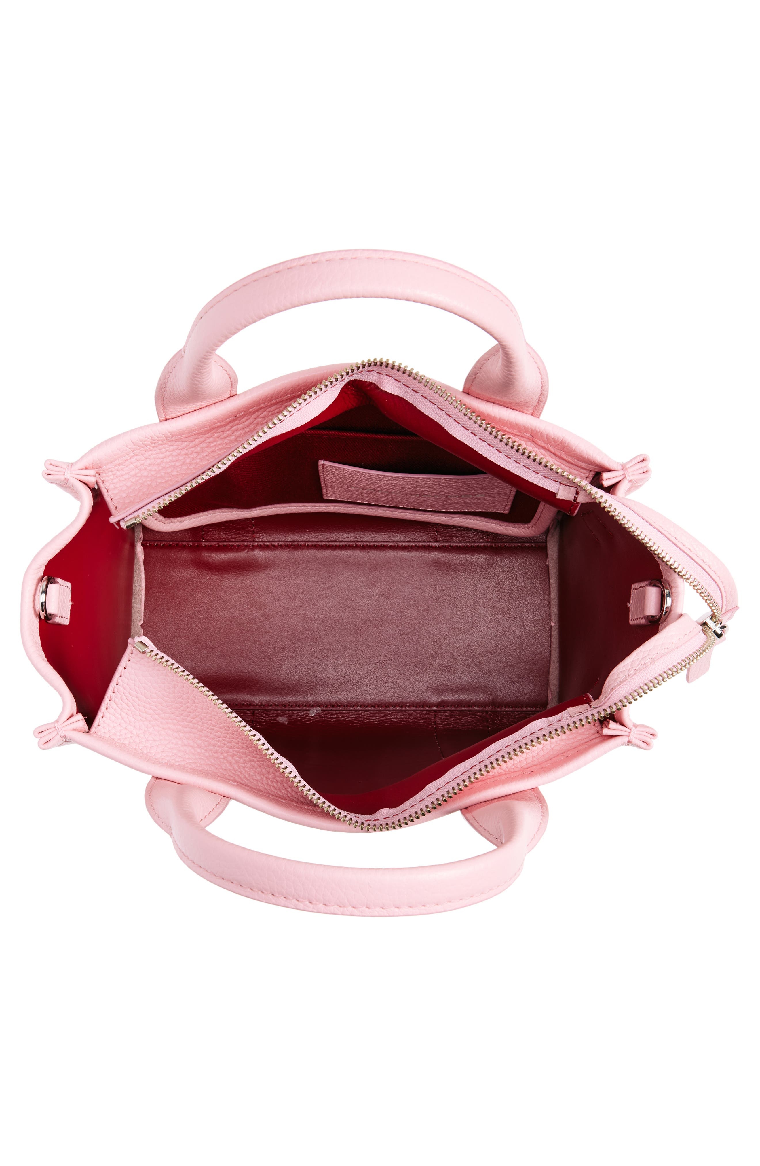 Marc Jacobs The Leather Small Tote Bag in Ribbon Pink at Nordstrom - 5