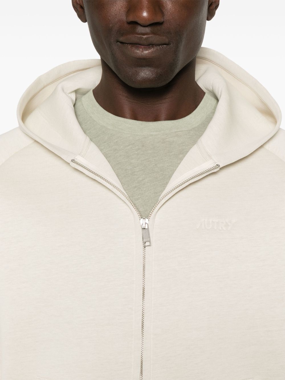 logo-debossed hoodie - 5
