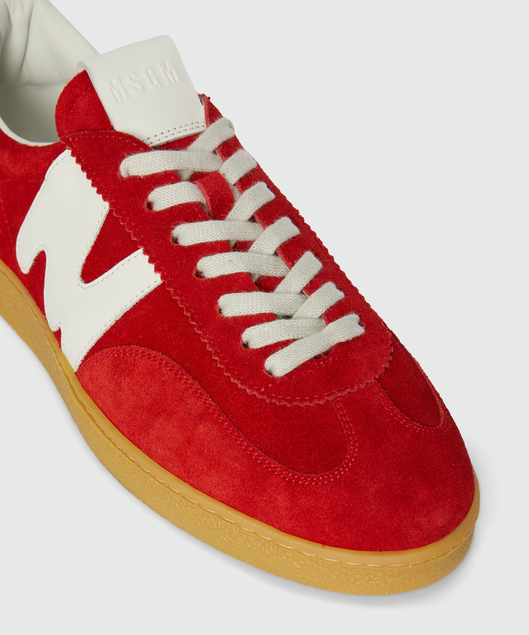 Red Retrò Trainer sneakers in "TheMwave" suede - 4