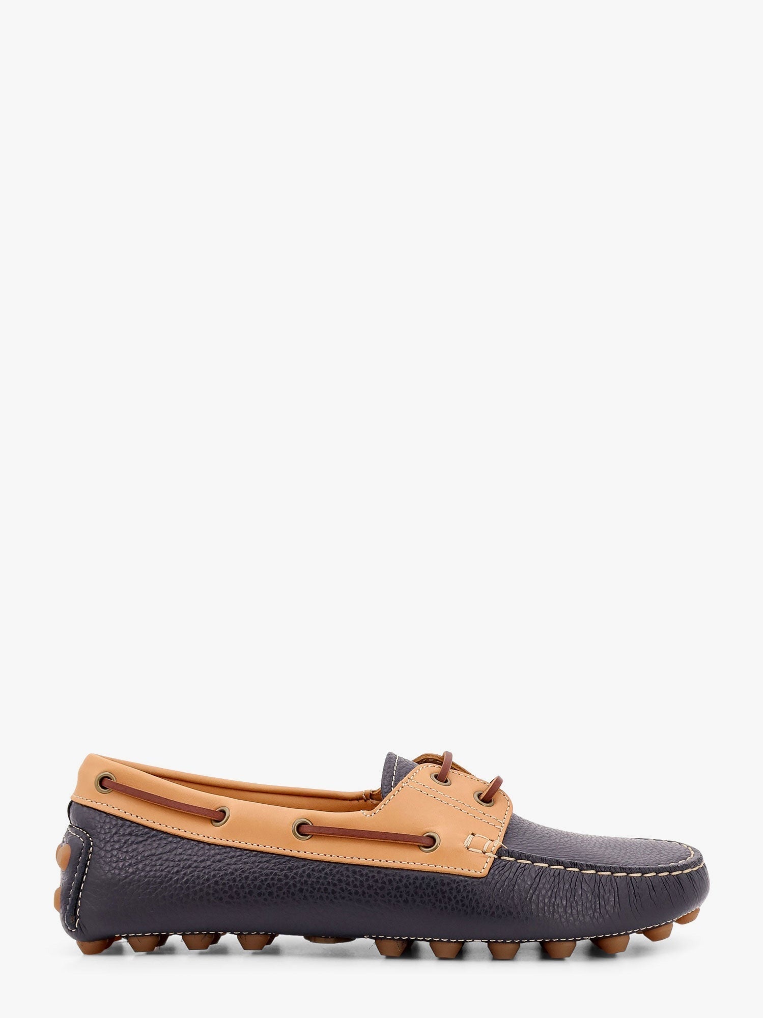 Gommino bubble leather lace up boat shoe - 1