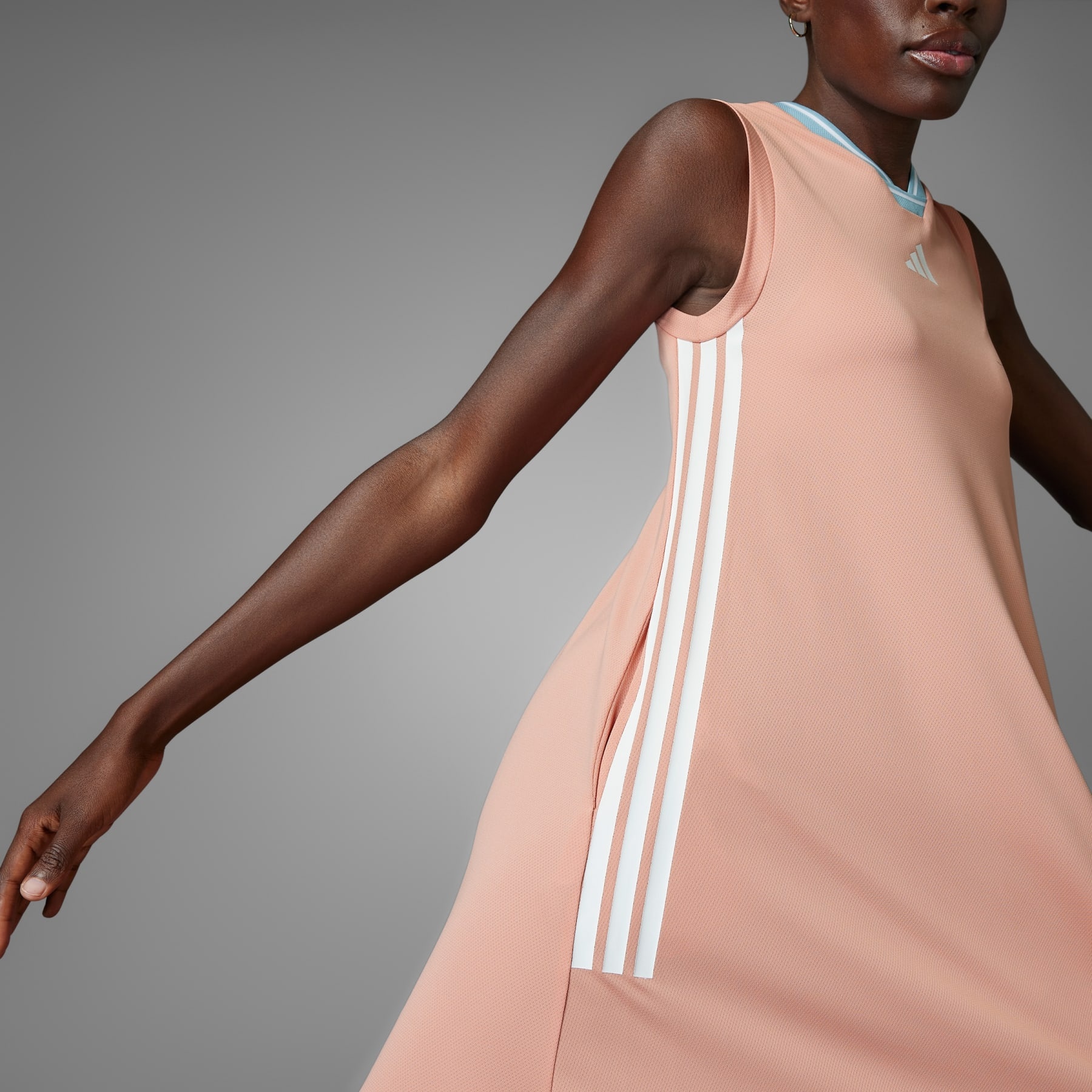Tiro Cut 3-Stripes Soft Mesh Long Dress - 7