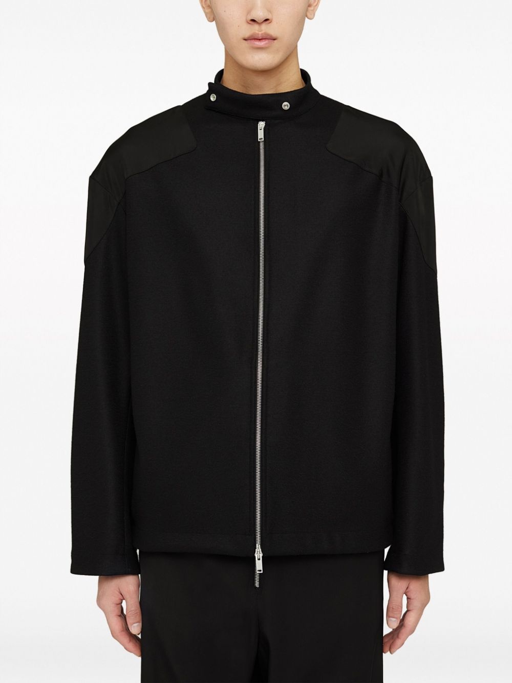 zip-up biker jacket - 5