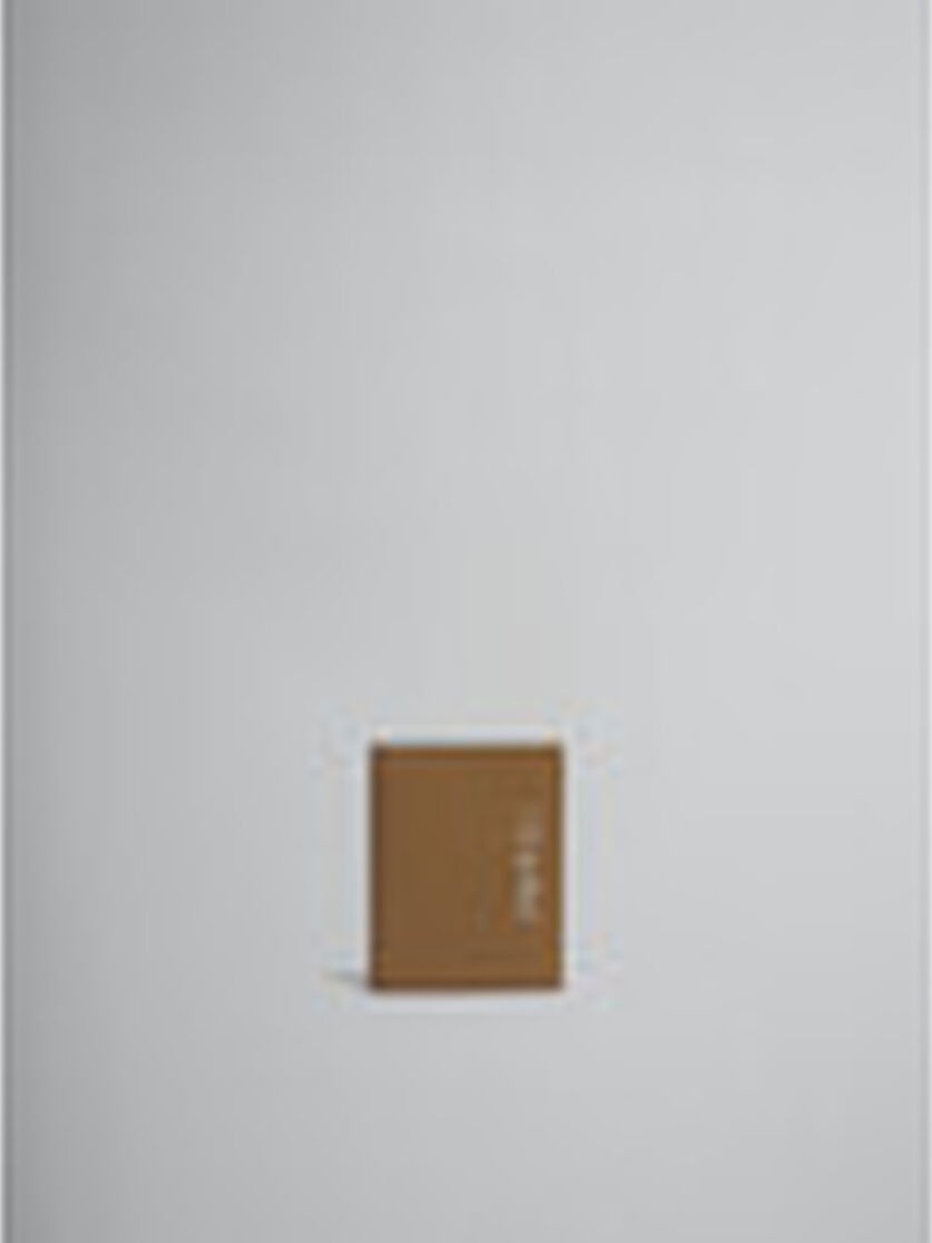 BROWN LEATHER BIFOLD WALLET WITH MARNI MENDING - 6