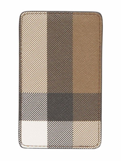 Burberry Check E-canvas iPhone 12 Pro card case outlook