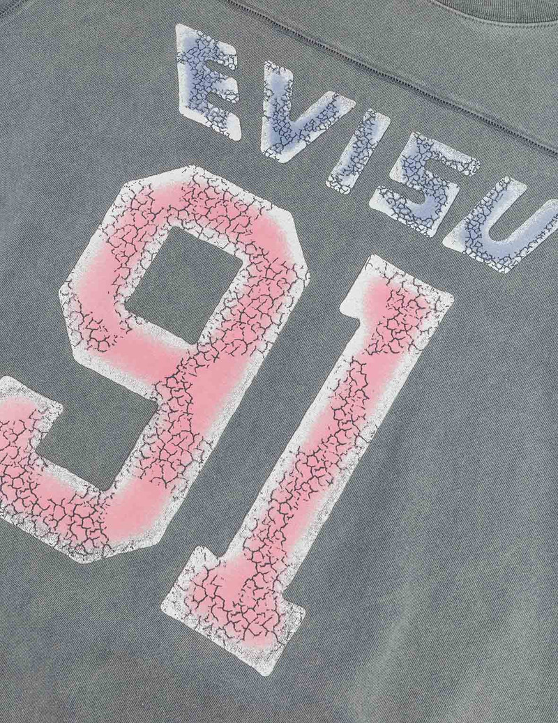 Logo and "91" Print Regular Fit Long-Sleeve T-shirt 4