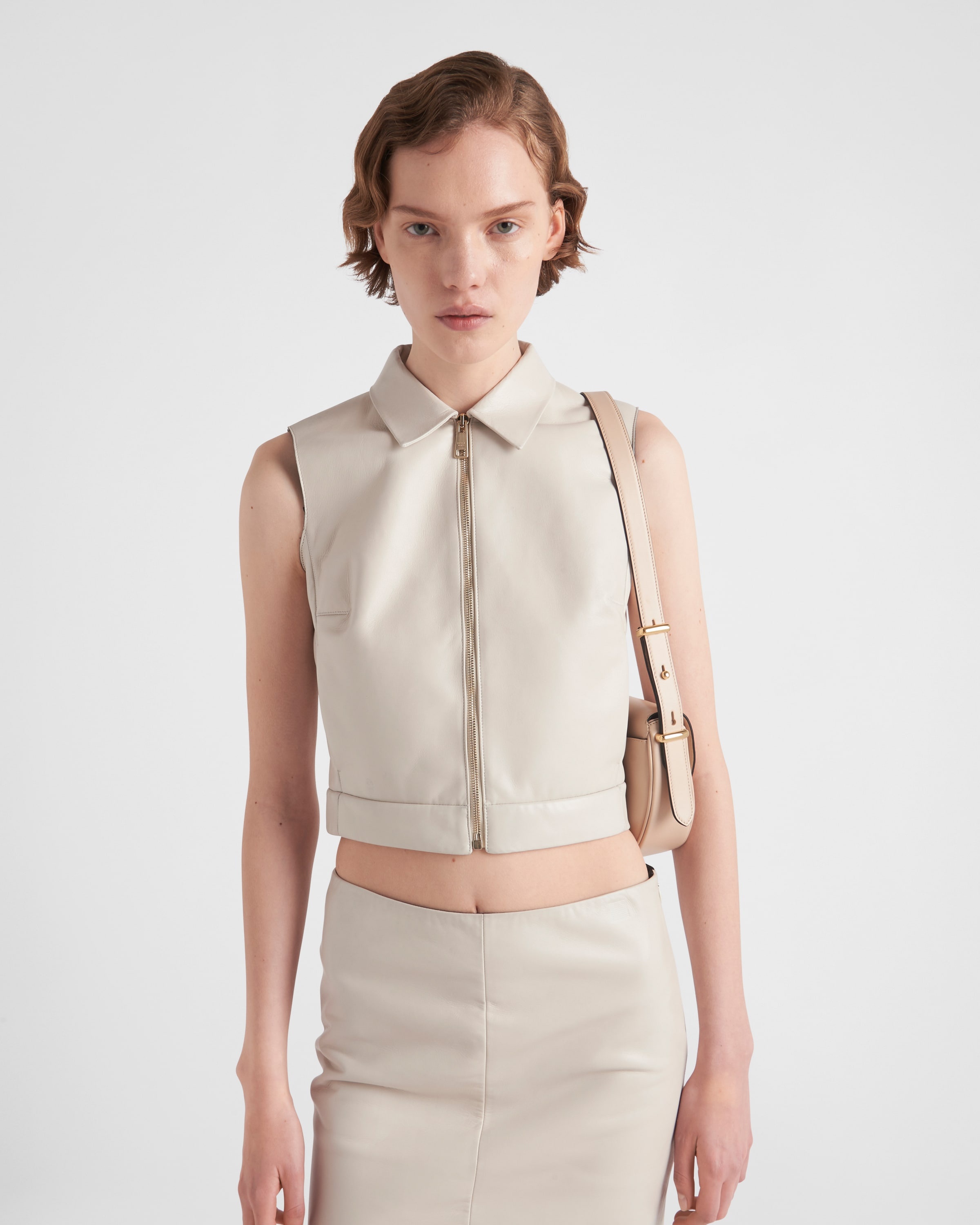 Stretch nappa leather vest - 4