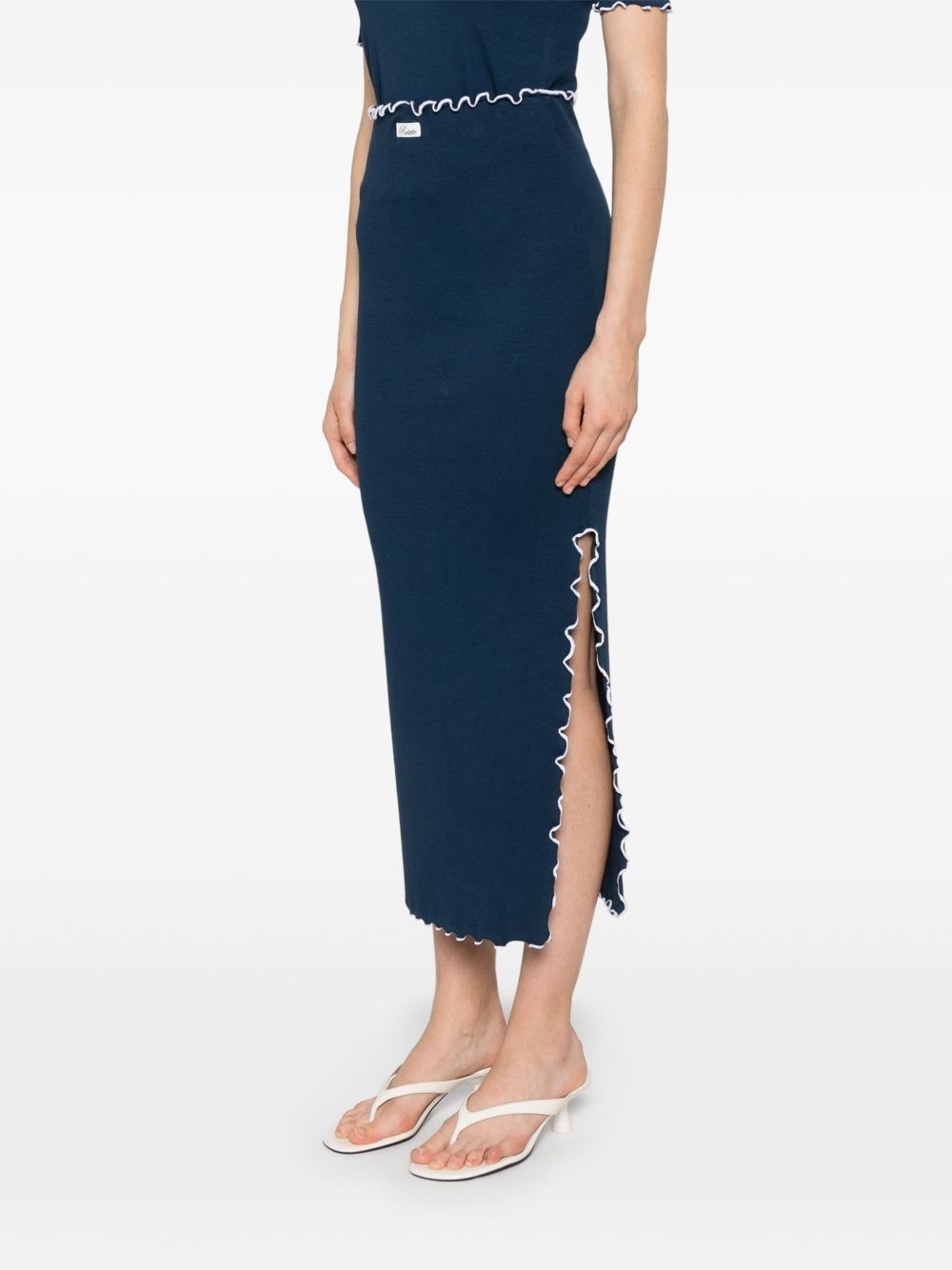 ribbed midi skirt - 3