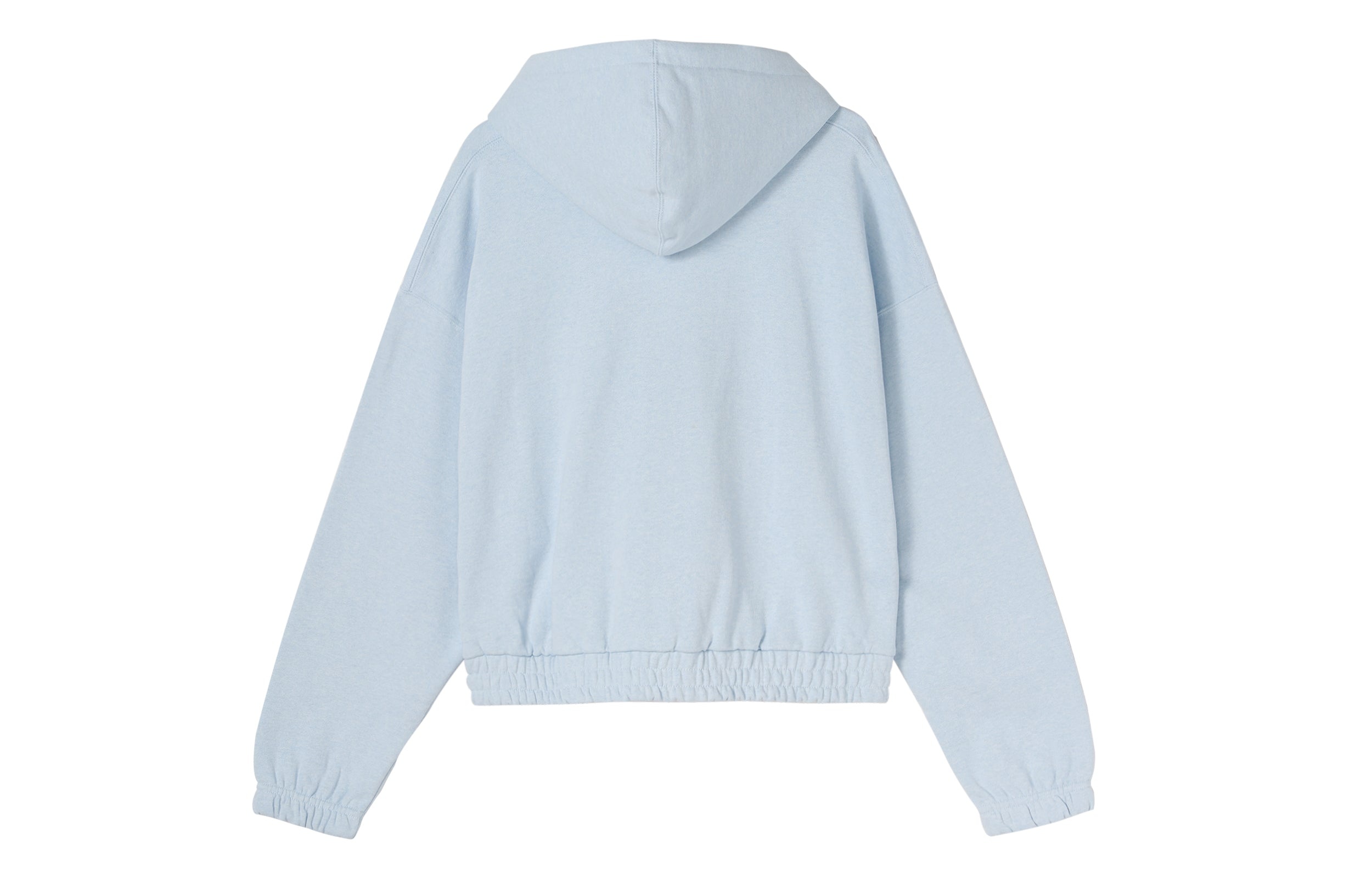 (WMNS) Air Jordan Casual Sports Knit Loose Hoodie Short Blue DD6999-438 - 2