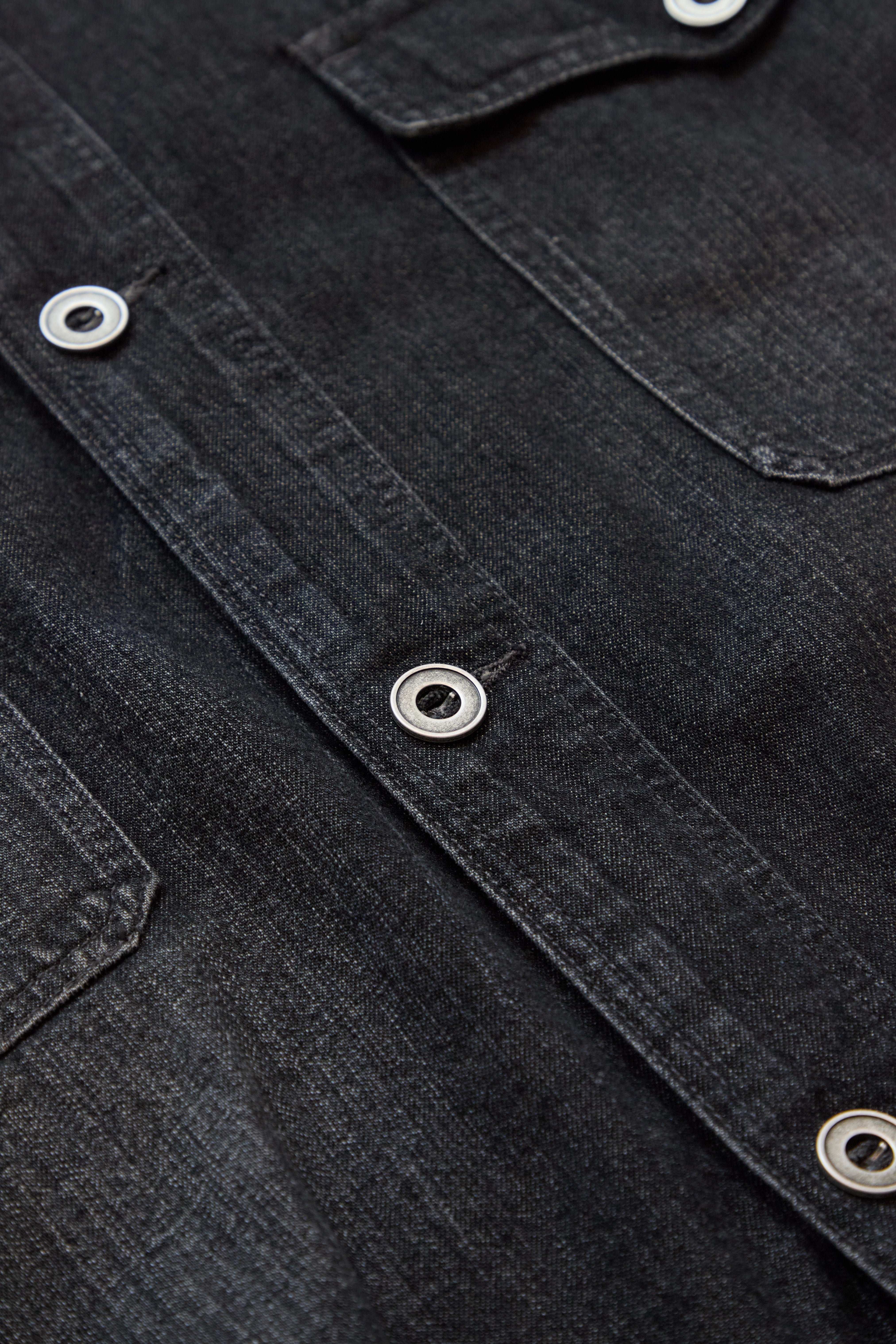 Maison Margiela Distressed Trucker Denim Jacket Black - 3