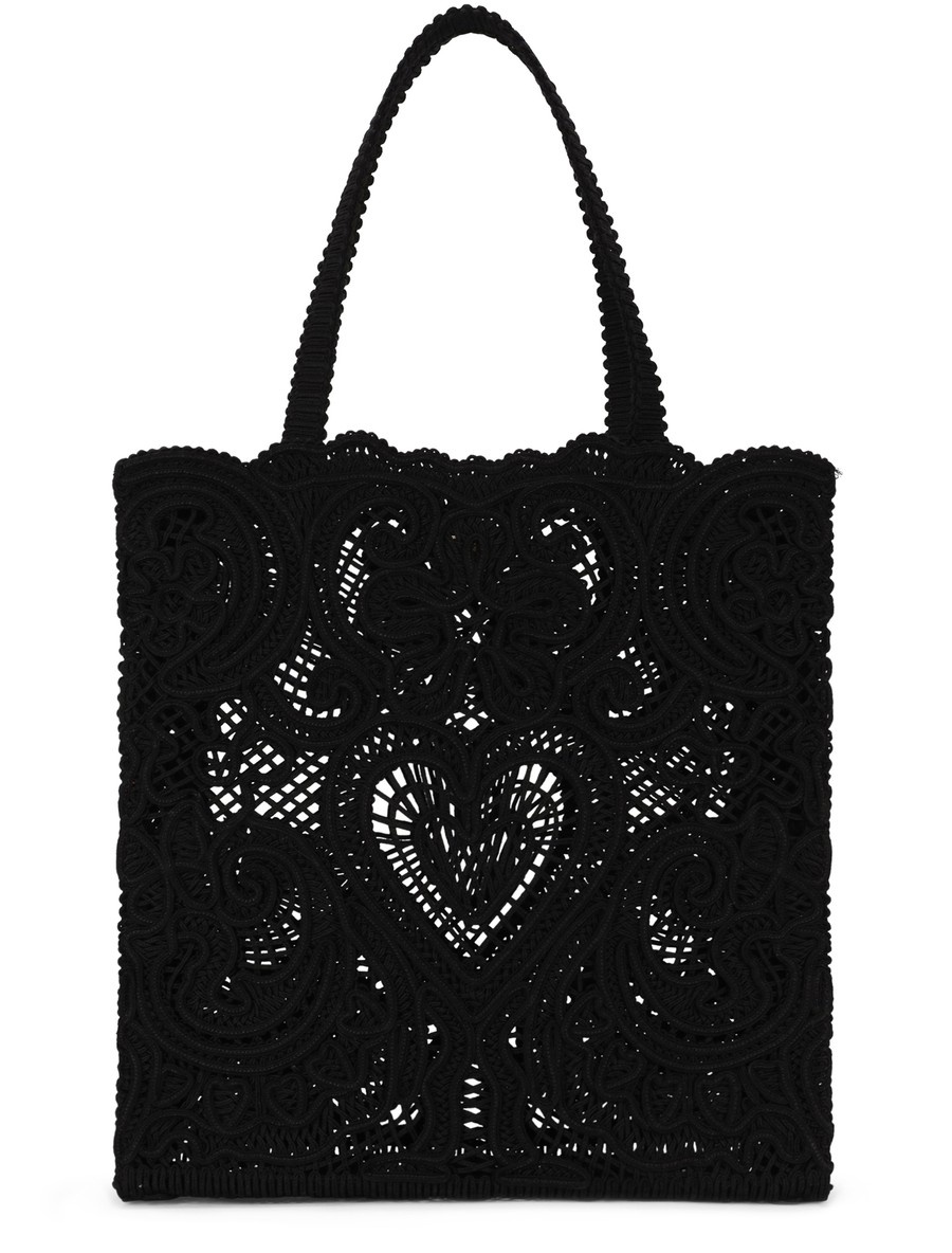 Medium embroidered shopper bag - 4