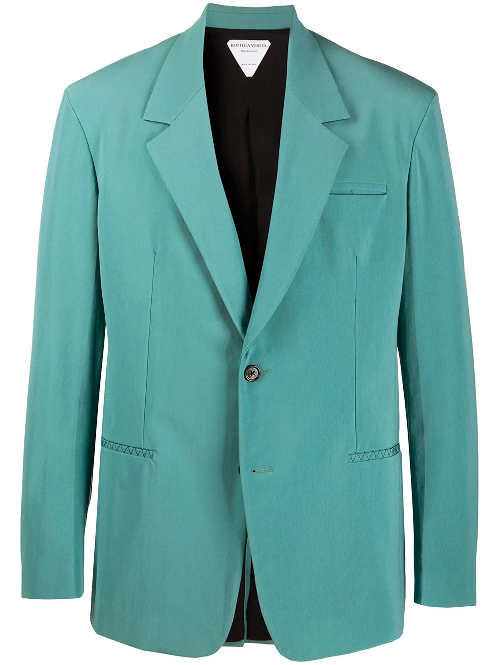 notched-lapel single-breasted blazer - 1