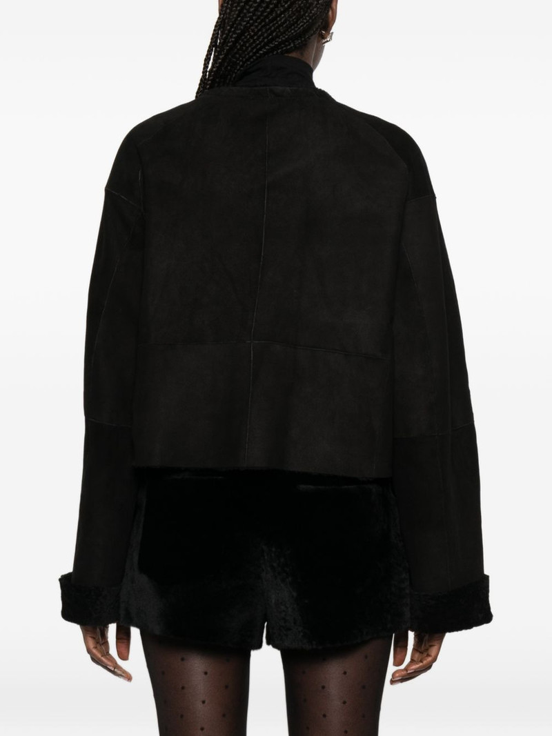 Willow buttoned leather jacket 4