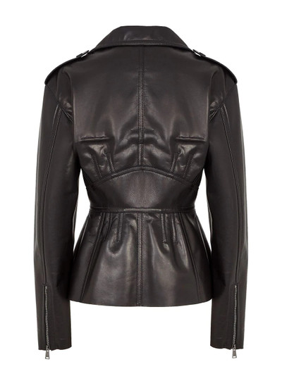 FENDI peplum biker jacket outlook