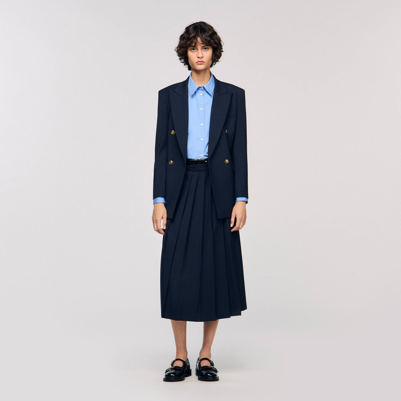 Sandro MAXI PLEATED SKIRT outlook