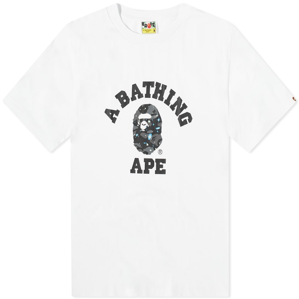 A Bathing Ape Space Camo College Tee - 1