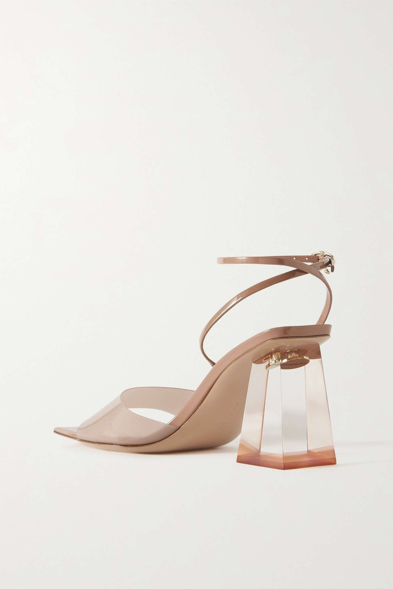 PVC and metallic leather sandals 3