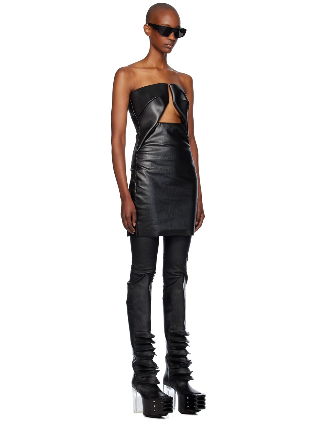 Black Porterville Prong Minidress - 2