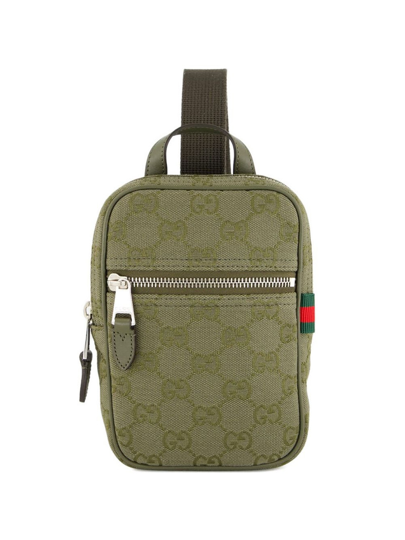 GG monogram canvas shoulder bag 1