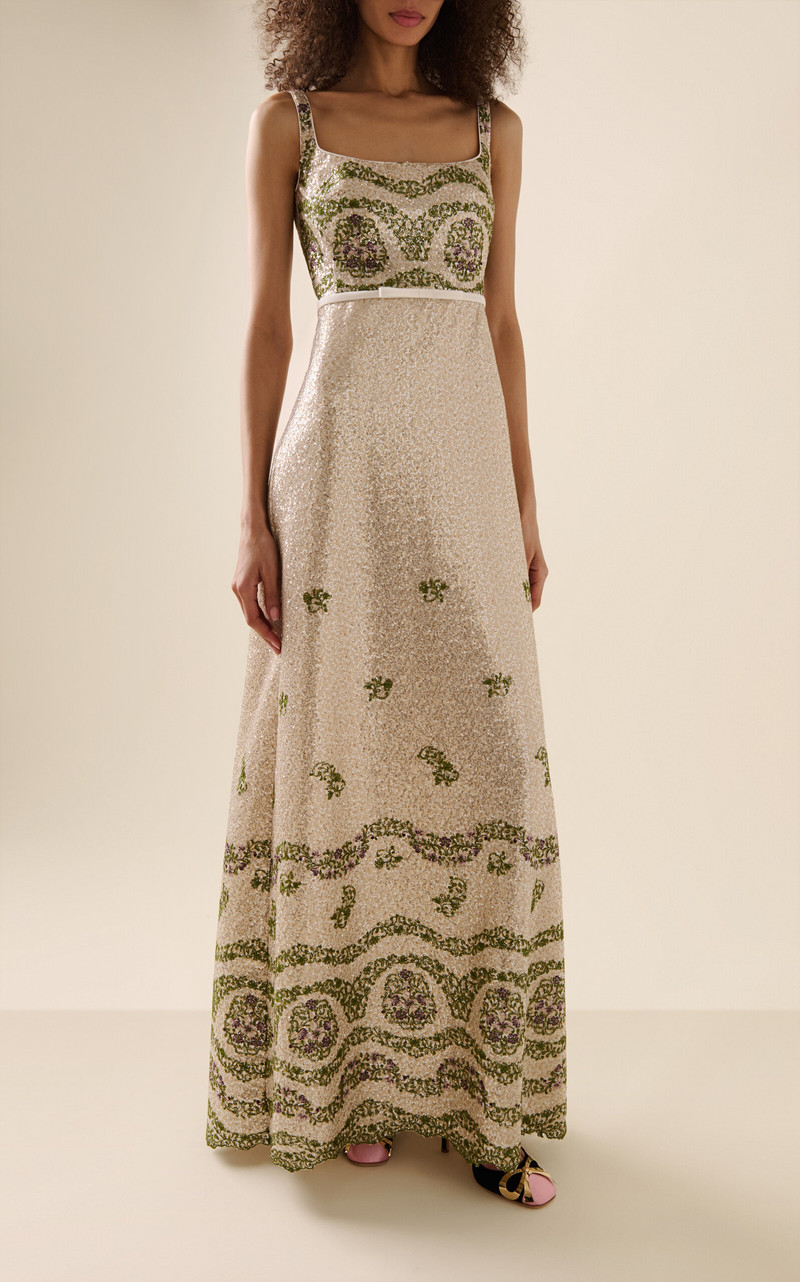 GIAMBATTISTA VALLI Sequined Gown multi outlook