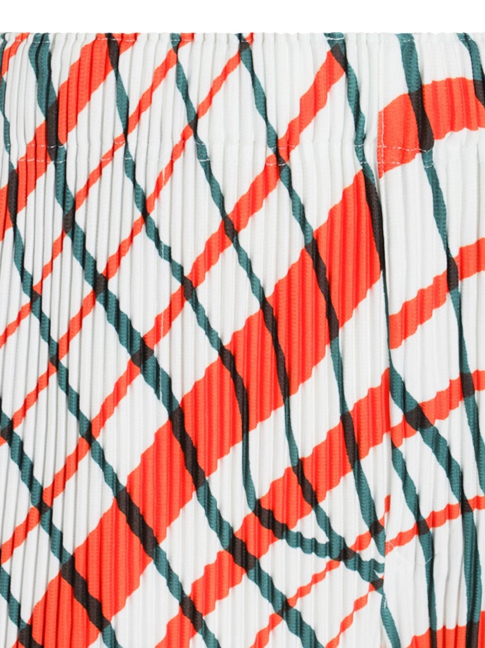 plaid pleated shorts - 3
