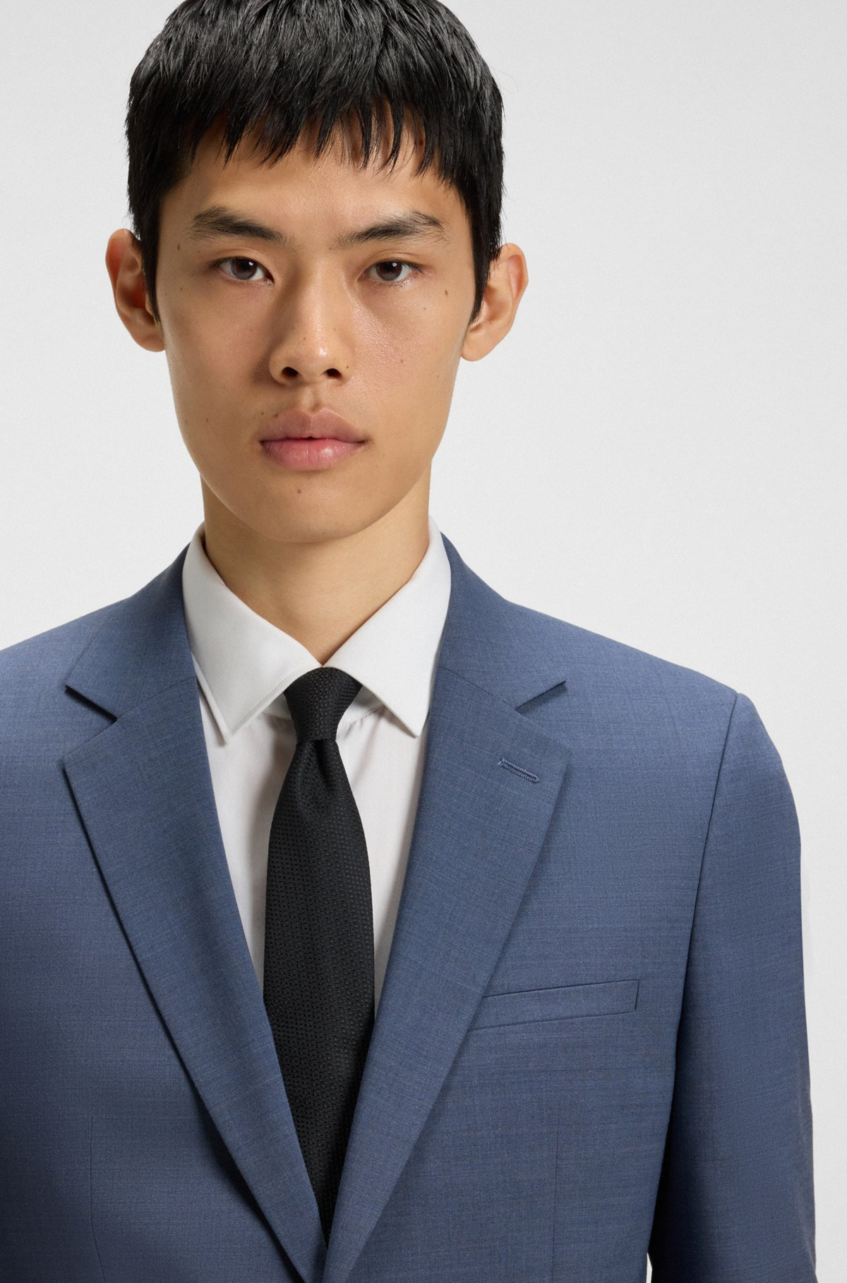 EXTRA-SLIM-FIT SUIT JACKET IN PERFORMANCE-STRETCH DOBBY - 5