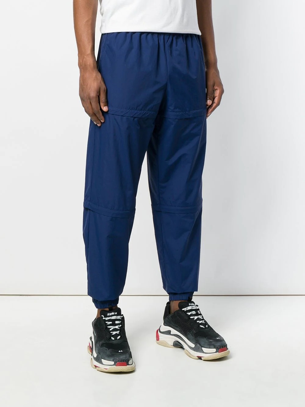 technical zip panel track pants - 3