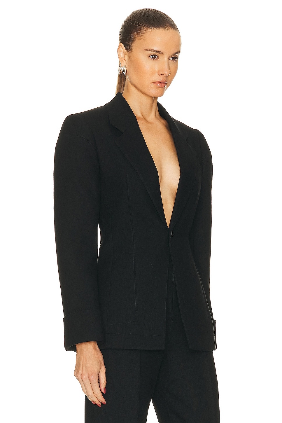 Structured Double Melange Jacket - 2